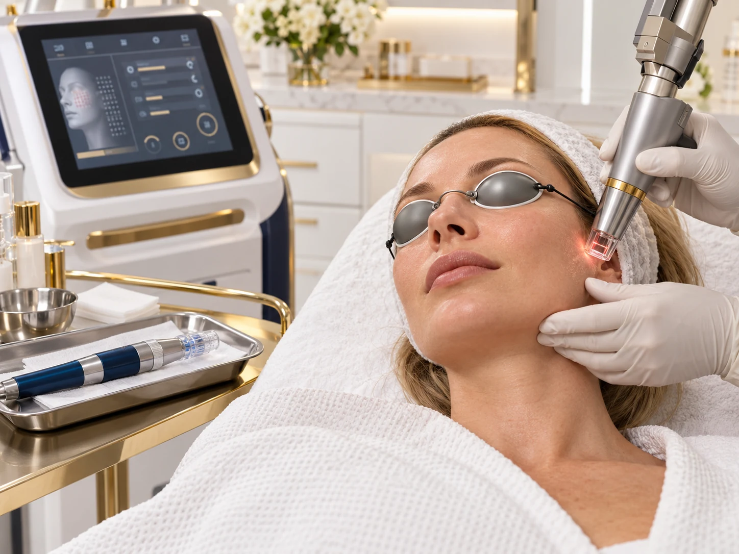 Dermapen i laser frakcyjny